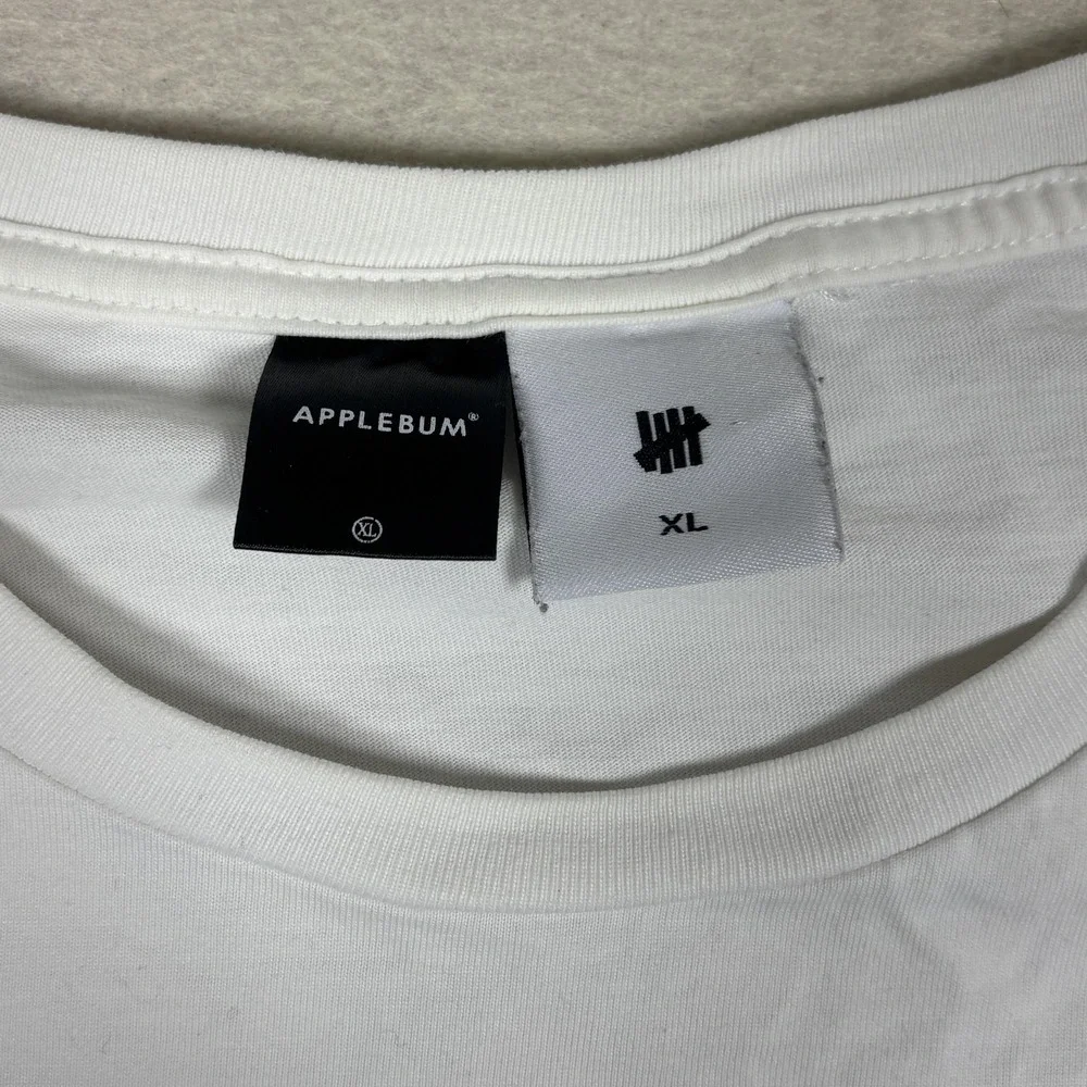 Applebum X Undefeated Shirt Mens XL White‎ Sunset Tally Graphic Tee Streetwear